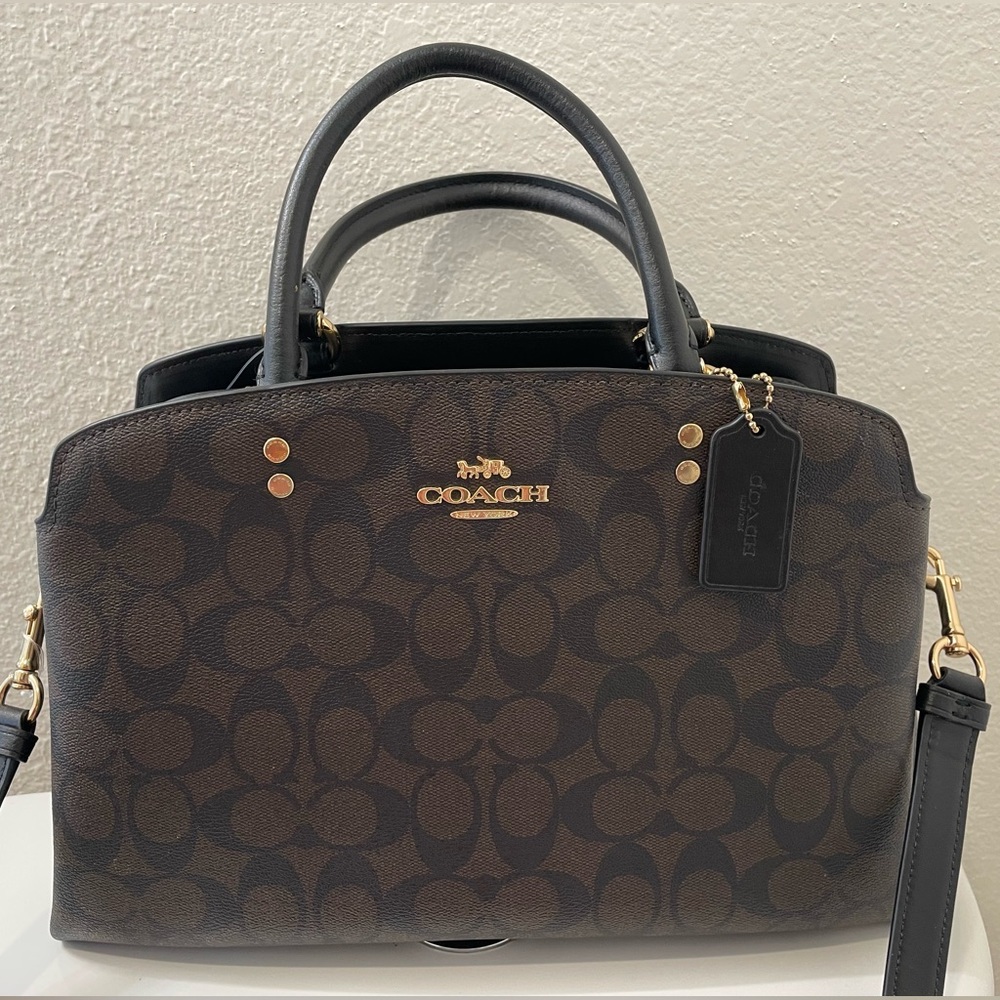 Leather Authentic Coach Carryall Purse